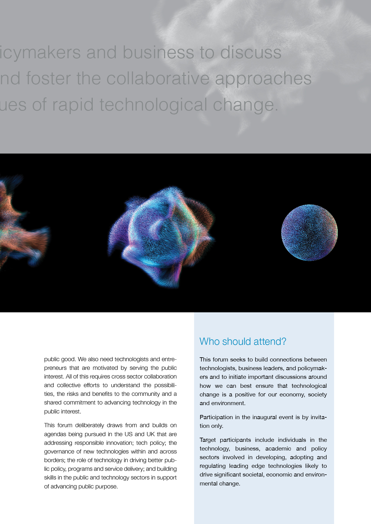 Tech conference brochure